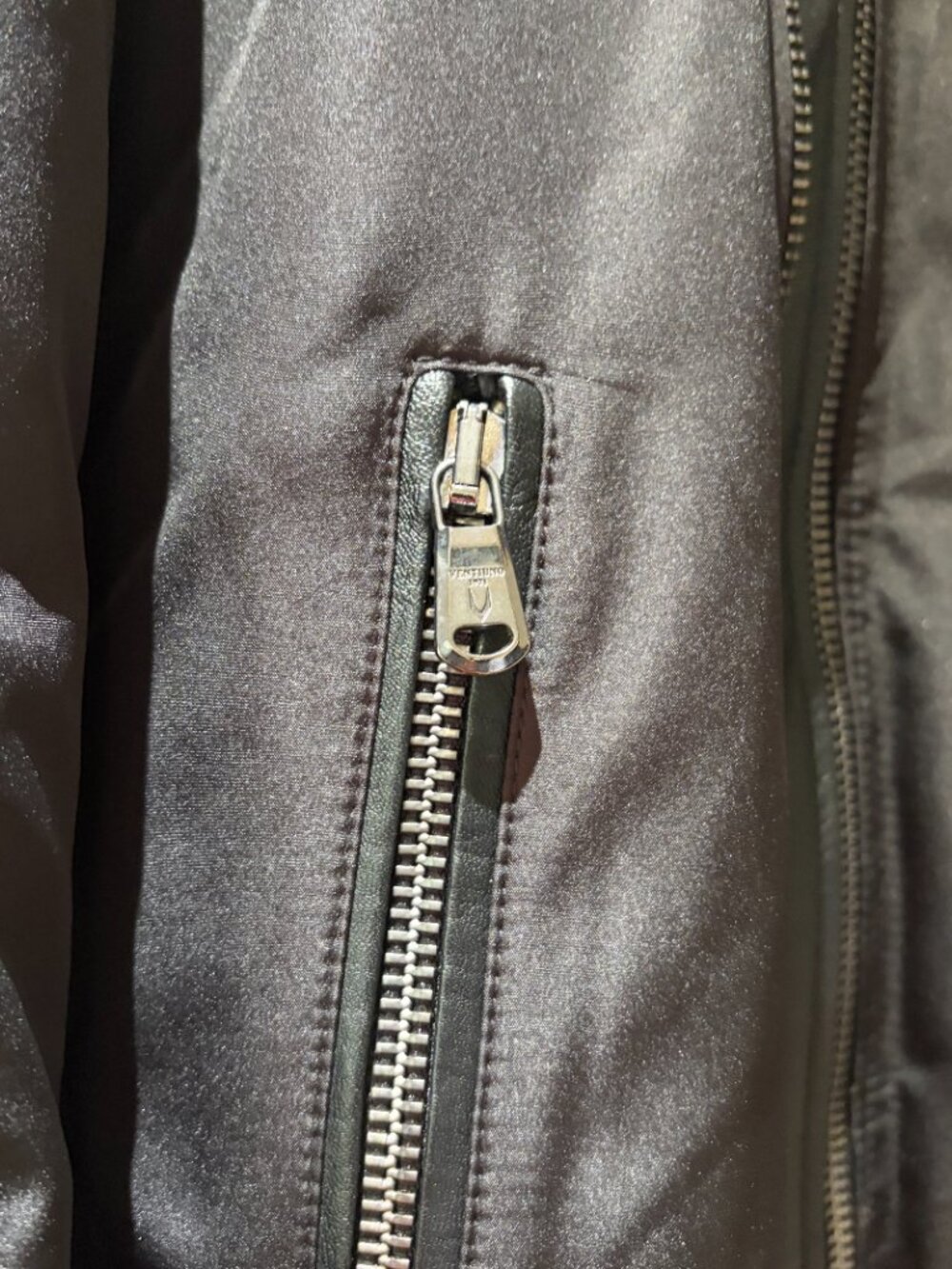 Ventiuno Biker Jacket Size Large Leather/Polyester Black - Picture 11 of 14